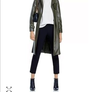 Vince Stitch Front Seamed Pants large black